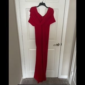 Red Floor Length Gown